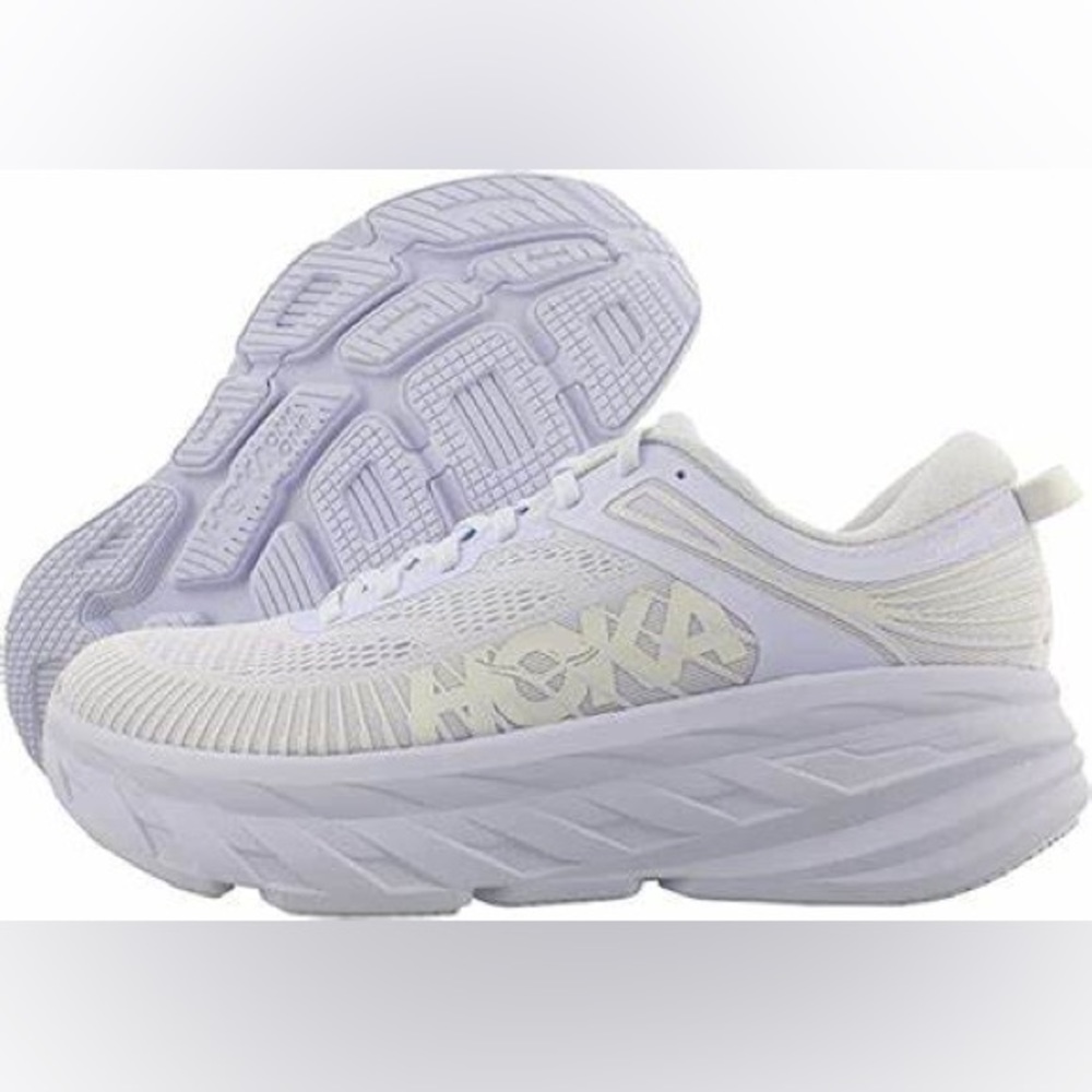 Hoka One One White Bondi 7s Size 7.5